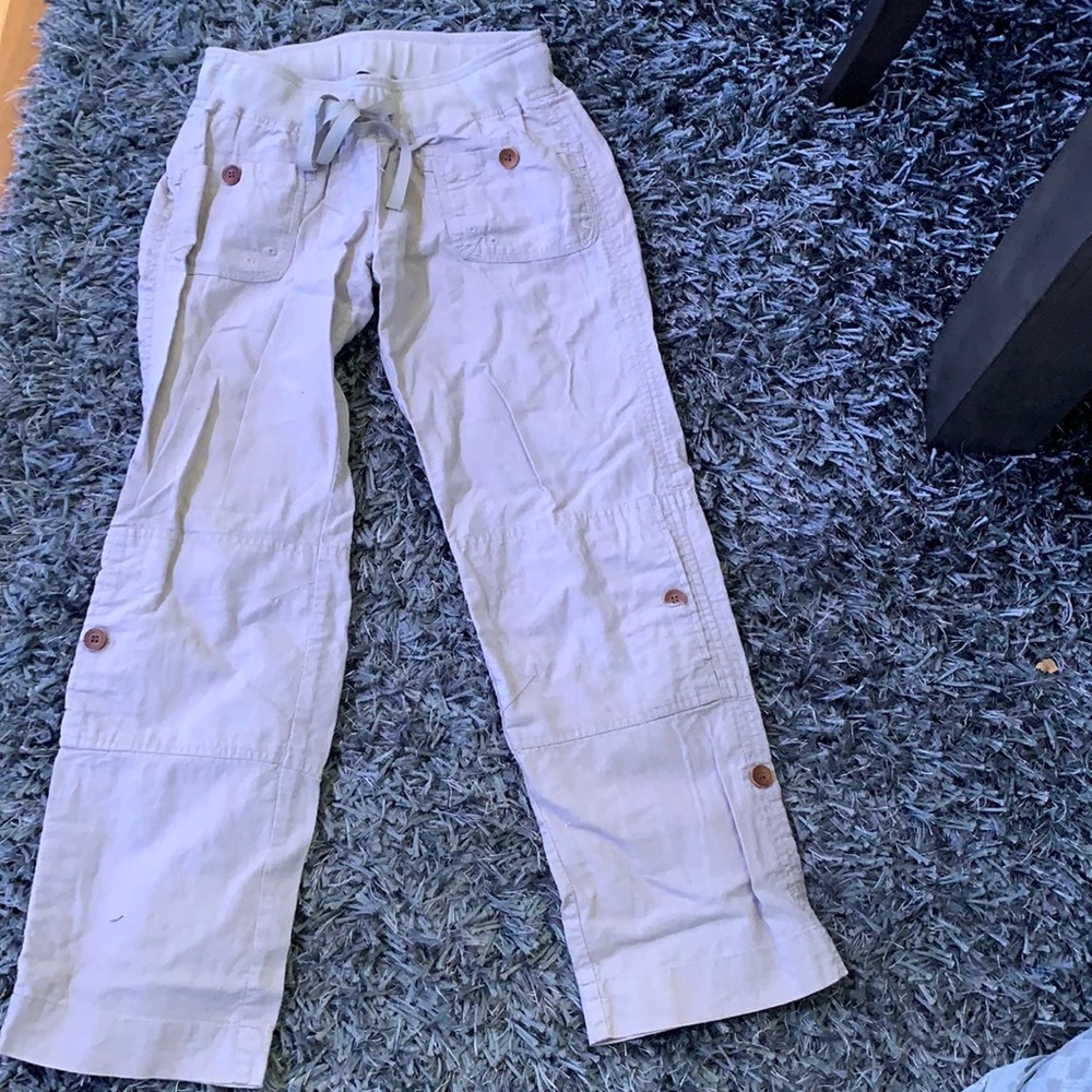 Bluenotes size 5 light weight linen Elastic waist band pants